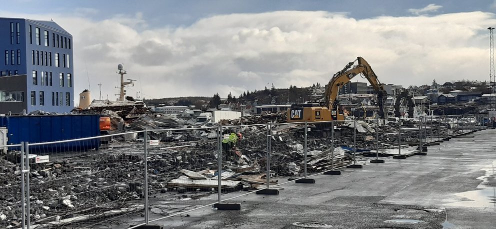 Fiskmarkaðshúsið fallið