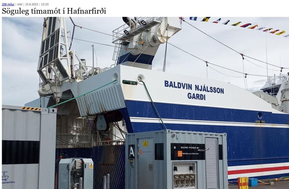 Góð 14 mánaða reynsla af háspennutenginum -nánast enginn stuðningur frá stjórnvöldum