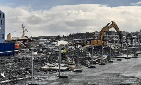 Fiskmarkaðshúsið fallið