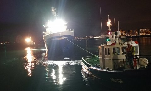 Masilik kominn í höfn